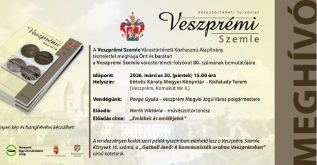 Veszprémi Szemle lapszám bemutató 80.